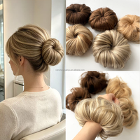 Extensiones de Cabello Virgen con Cutícula Intacta, Moño Despeinado Rizado, Cola de Caballo para Mujer, Venta al Por Mayor