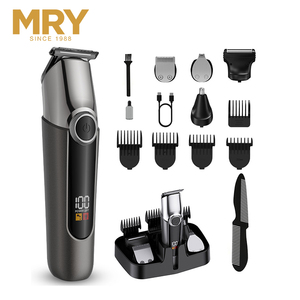 MRY-Tondeuse à cheveux électrique 5 en 1 étanche, rechargeable par USB, rasoir pour le corps, <span class=keywords><strong>kit</strong></span> de toilettage de la <span class=keywords><strong>barbe</strong></span>, lavable, pour hommes - Product Image 2