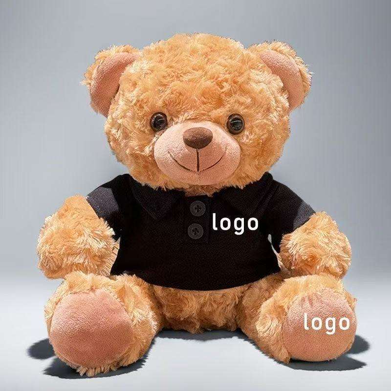 polo noir-ours marron