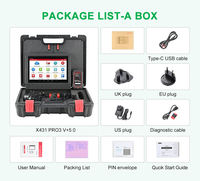 LAUNCH X431 V+5 Herramienta de Diagnóstico Universal para Autos con 2 Años de Actualización Gratuita, Comunicación Bidireccional OBD2 y Escaneo Inteligente