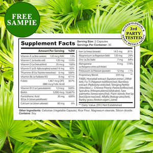 Saw Palmetto pour hommes et femmes avec <span class=keywords><strong>ortie</strong></span> en fer-Suppléments capillaires pour la croissance des <span class=keywords><strong>cheveux</strong></span> et la repousse des <span class=keywords><strong>cheveux</strong></span> capsules - Product Image 2