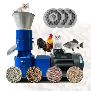 Animal feed machine processing 0.1-1.5t/h poltry feed processing machines animal food pelletizer