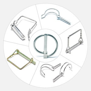 Perno di Bloccaggio Quadrato e ad Arco in Acciaio al Carbonio di Grado Marino con <span class=keywords><strong>Filo</strong></span> di Sicurezza - Product Image 1