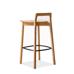 YIPJ scandinavo sgabello da Bar in legno massello per uso domestico sgabello da Bar minimalista sgabello da caffè sgabelli alti mobili moderni