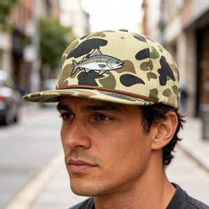 Vietnam Custom Trucker Cap Camo Rope <b>Hat</b> for Men and Women Adjustable Snap Fit Panel <b>Flat</b> Brim <b>Hat</b> - Product Image 6