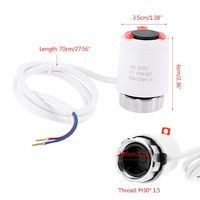 Suministros HVAC cerrados normales | Cabezal de válvula de actuador electrotérmico de calefacción con sensor de cera para colector de termostato debajo del suelo