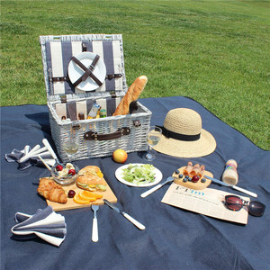 Cesta <span class=keywords><strong>de</strong></span> picnic multiusos para <span class=keywords><strong>2</strong></span> personas, cesta <span class=keywords><strong>de</strong></span> mimbre, romántica, al por mayor - Product Image 6