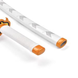 <span class=keywords><strong>Mini</strong></span> <span class=keywords><strong>Katana</strong></span> Kyojuro Rengoku <span class=keywords><strong>Demon</strong></span> <span class=keywords><strong>Slayer</strong></span> Lame Nichirin en Acier Inoxydable 45cm Épée Tanto Manga Japonais - Product Image 5