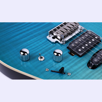 MOLLO Gitar Elektrik 6 Senar HSH Pickup Maple Neck Rosewood Fretboard dengan Tas Gig untuk Pertunjukan Panggung Latihan Studio