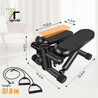 TTSPORTS Stepper multifonctionnel pour exercices aérobiques, mini-stepper elliptique, machine de marche et bandes de résistance