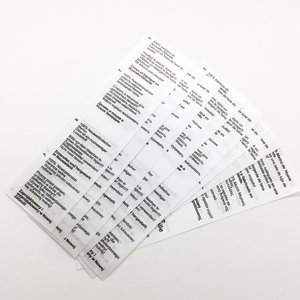 Thương hiệu tùy chỉnh in logo giặt chăm sóc satin nhãn cho quần áo may mặc - Product Image 4