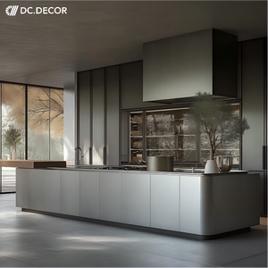 Îlot <span class=keywords><strong>de</strong></span> cuisine moderne DC DECOR, construction en contreplaqué laqué, plateau en <span class=keywords><strong>granit</strong></span>, écologique, ignifuge, intégré - Product Image 1
