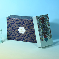 Boîte à chapeau rigide en papier artistique personnalisé, étanche, avec couvercle à poignée magnétique, logo, clous floraux, pour chapeau de cowboy Fedora à large bord, emballage cadeau