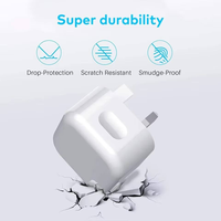 Chargeur Type-C avec prise UK et câble de charge USB Type-C, adaptateur mural rapide pour téléphone portable 20W pour Phone 15 16 17