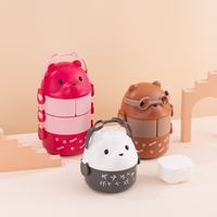 Meilleure vente Boîte à lunch isotherme en plastique pour micro-ondes Snack Sandwich Conteneur alimentaire Cadeaux promotionnels Boîte à bento