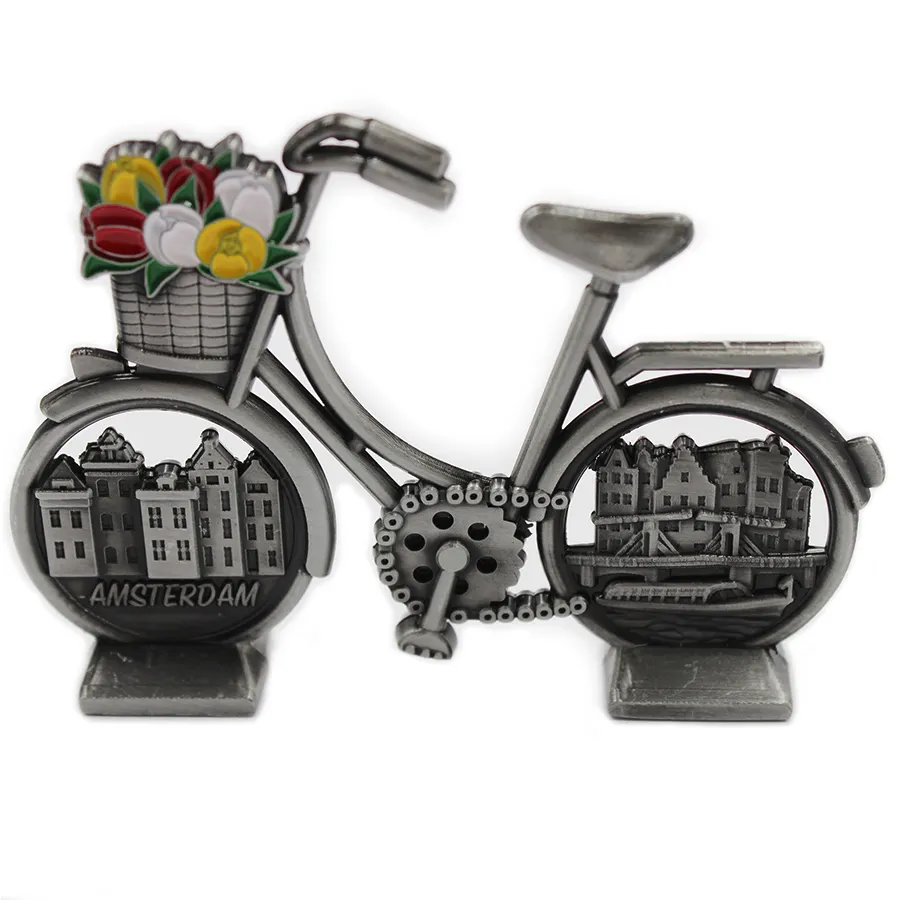 3D Antico Della Bicicletta del Metallo di Ornamenti Del Desktop Artigianato del Ferro Battuto In Miniatura Decorazione Della Casa per I Bambini Giocattoli Regali