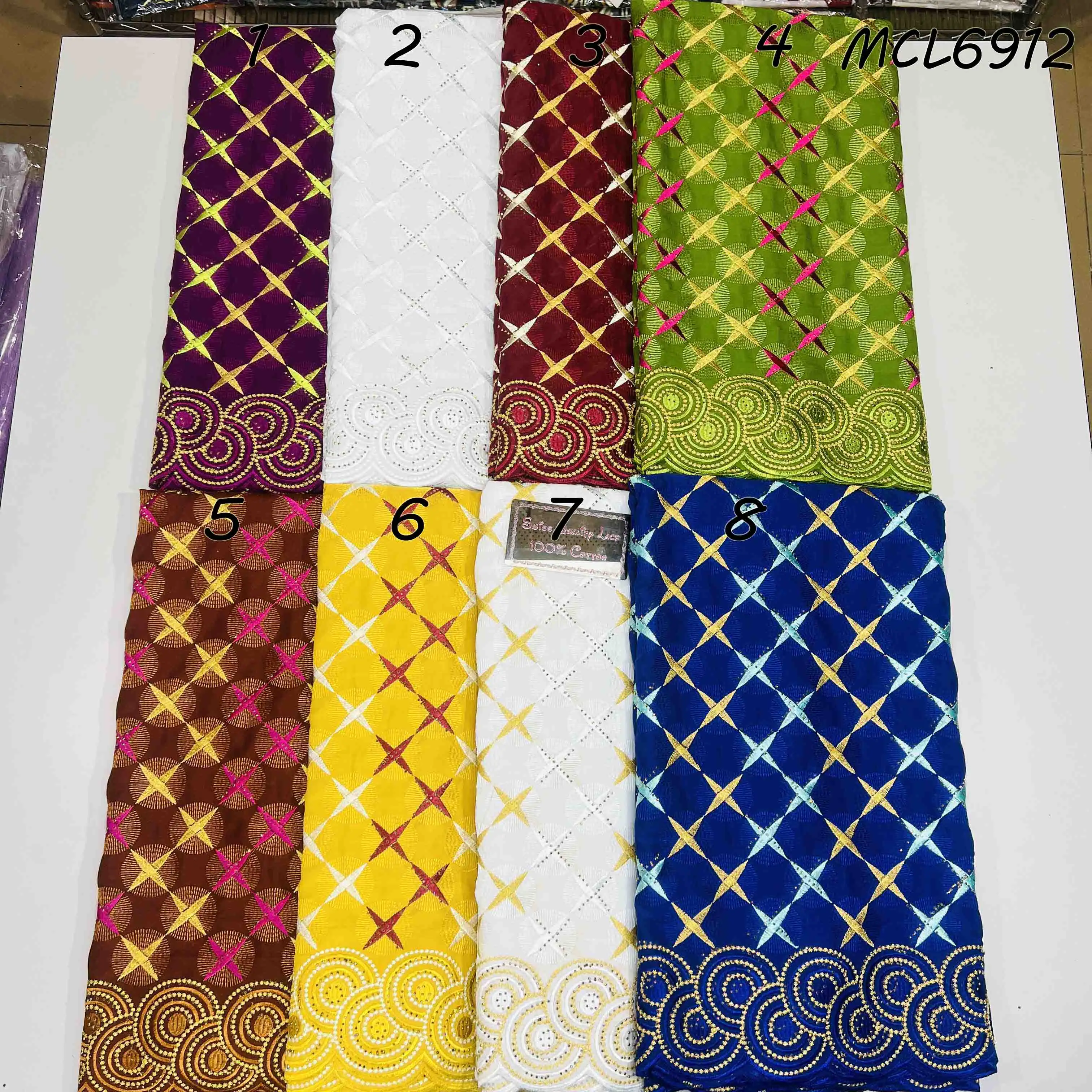 New style african lace fabric swiss voile 100 cotton swiss voile lace in switzerland 2024 dry lace clothes material