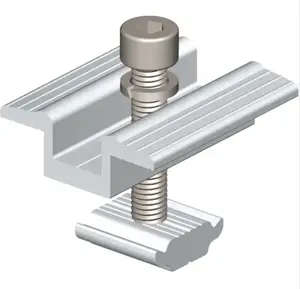 Rapidly installed Aluminum Solar Panel Mounting Brackets Mid Clamp End Clamp For Solar Panel Module Mounting Racking