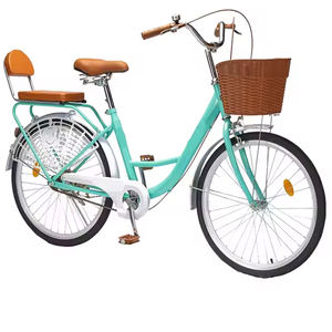 उच्च गुणवत्ता क्लासिक रेट्रो शैली 26 इंच शहर साइकिल महिलाओं ने कार्बन स्टील फ्रेम के साथ लाल निष्पक्ष महिला सड़क बाइक - Product Image 5