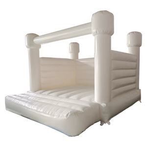 Pure White Jumping Inflatable Bounce House Bouncy Castle Với Slide Đối Với Trẻ Em Ngoài Trời Sử Dụng Tiệc Cưới Sử Dụng - Product Image 4