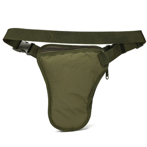 QXMOVING Sac de jambe et de taille étanche pour moto en tissu Oxford avec fermeture éclair antivol, sac bandoulière pour sports de plein air, voyage, course à pied et cyclisme - Product Image 2