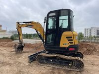 Ekskavator HANY Sy35u asli Tiongkok diskon 3ton ekskavator Backhoe Mini Crawler hidrolik dalam Harga bagus Bulldozer Loader