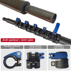 Customized 3K Carbon Fibre Extension Tube OEM Multi-purpose 100% Carbon Fiber Telescopic <b>Pole</b> with Clamp Lock or <b>Twist</b> Lock - Product Image 4