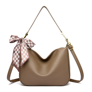 Wholesale Fashion Soft Leather <b>Tote</b> Bags Vintage Casual Ladies Handbag Shoulder Diagonal PU Leather Women's Bag - Product Image 1