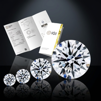 Piedras Sueltas Brillantes Cultivadas en Laboratorio, Pulimentadas, de 0.3ct, 0.4ct, 0.5ct, D VVS2, Excelente Calidad, para Joyería, Certificadas por IGI, Perforadas con Láser, Starsgem