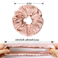 Lot de Chouchous en Soie Extra Larges 22mm 30mm 6cm 8cm Noir Ivoire Rose Brillant avec Logo Personnalisé – Collection Été
