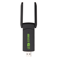 Adaptateur WiFi USB sans fil Realtek RTL8832AU 1800M avec pilote gratuit, 2,4 GHz 5 GHz AX1800, 2 antennes, multi-OS, externe, pour ordinateurs de bureau