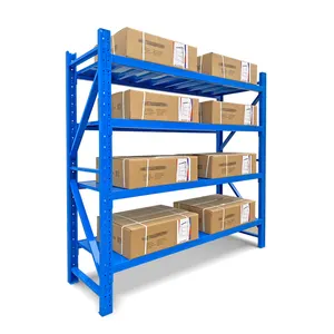 Medium Duty 4-layer Shelving Adjustable Steel Storage Rack Warehouse Shelves