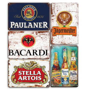 Set di Insegne Metalliche Vintage per Birra e Liquori, Decorazione Retrò per Bar, Pub, Casa, Man Cave, Garage - Product Image 3