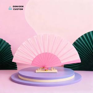 Ventaglio Pieghevole Artigianale in Tessuto con Struttura in Plastica, con Scatola Regalo - Campione Gratuito - Product Image 3