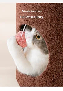 Tempat Tidur Kucing, Papan Garukan Kucing, Tong <span class=keywords><strong>Sisal</strong></span> Multifungsi, Menara Garukan Besar, Tempat Panjat Kucing - Product Image 6