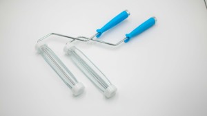 Mango de <span class=keywords><strong>rodillo</strong></span> de <span class=keywords><strong>pelusa</strong></span> pegajoso reemplazable de 6 pulgadas para usar con rodillos de polietileno para limpieza de polvo, toallitas para pisos, lavandería y salas limpias - Product Image 4