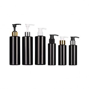 Empty <b>Shampoo</b> Container 100ml/150ml/250ml/300ml/500ml for Amber PET Plastic Pump Sprayer Bottles Pump <b>Dispenser</b> Screen Printing - Product Image 3