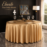 Nappe d'hôtel en satin épaissi, modèle 55, style moderne et minimaliste, pour tables à usage spécial : mariages, banquets, restaurants, Chine