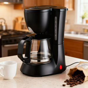 Cafetière à <span class=keywords><strong>filtre</strong></span> de 600 ml, 4 à 6 tasses, plaque chauffante automatique, <span class=keywords><strong>filtre</strong></span> amovible et <span class=keywords><strong>lavable</strong></span>, indicateur de niveau d'eau, cafetière - Product Image 6