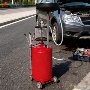 80L chất thải dầu xả xe tăng không khí hoạt động dầu di động drainer với Phễu có thể điều chỉnh chiều cao chất lỏng nhiên liệu chuyển hệ thống thoát nước với bánh xe - Product Image 4