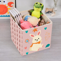 Boîte en tissu pliable empilable écologique personnalisée, panier de rangement multifonctionnel, bacs organisateurs pour jouets