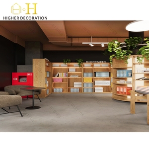Estantería Metálica Personalizada para Libros, Estanterías Móviles para Librerías, Mostrador de Recepción para Tiendas - Product Image 2