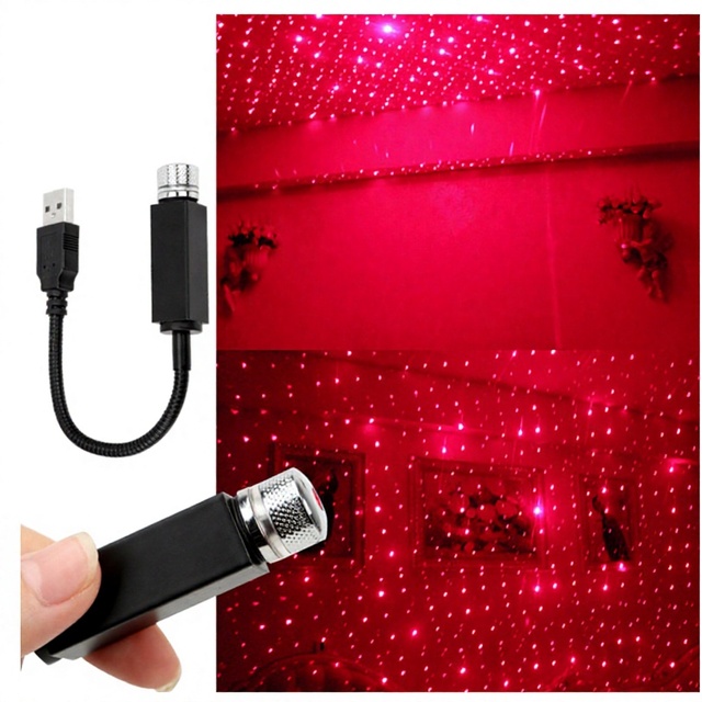 Dual-use Home & Car Starry Sky Projection Light 12V OLIVER Fitment Full Stars Atmosphere Starry Sky Lamp