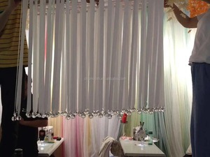 Bán buôn trang trí đám cưới Trần Rèm cửa với hạt pha lê - Product Image 6