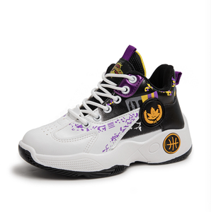 รองเท้าบาสเก็ตบอลเด็กผู้ชายขายส่ง ฤดูร้อน รองเท้ากีฬาหุ้มข้อสูงสำหรับเด็ก ระบายอากาศได้ดี พื้นรองเท้านุ่ม รองเท้าวิ่งเด็กผู้ชาย - Product Image 1