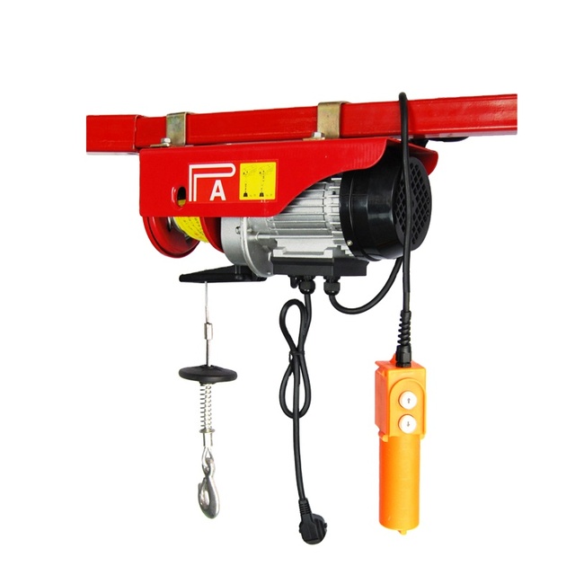 PA New 220V Electric Motor Wire Rope Hoist Mini Power Winch