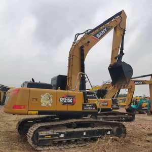 Excavatrice hydraulique 20t utilisée SY215C Pelleteuse rétrocaveuse sur chenilles avec composants de la pompe et du moteur - Product Image 6