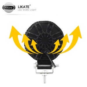 Mini UTV ATV antibrouillard moto <span class=keywords><strong>camion</strong></span> 45 W cosse rouge bleu 12 V ambre bicolore 24 V stroboscopique 3 pouces LED lumière de tr - Product Image 3