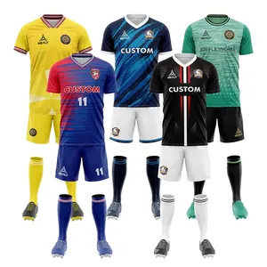 Conjunto de ropa Vintage de fútbol juvenil, uniformes de fútbol personalizados, camiseta transpirable