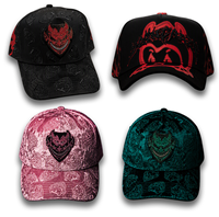 Casquette de baseball unisexe de qualité supérieure, 5 panneaux, en satin, brodée en 3D, ornée de strass et de motifs étoiles et floraux
